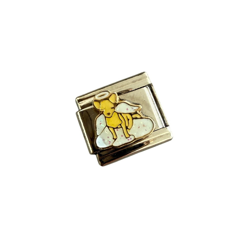 Chihuahua Dog Angel Italian Charm Bracelet Link 9mm Stainless Steel Y2K NEW